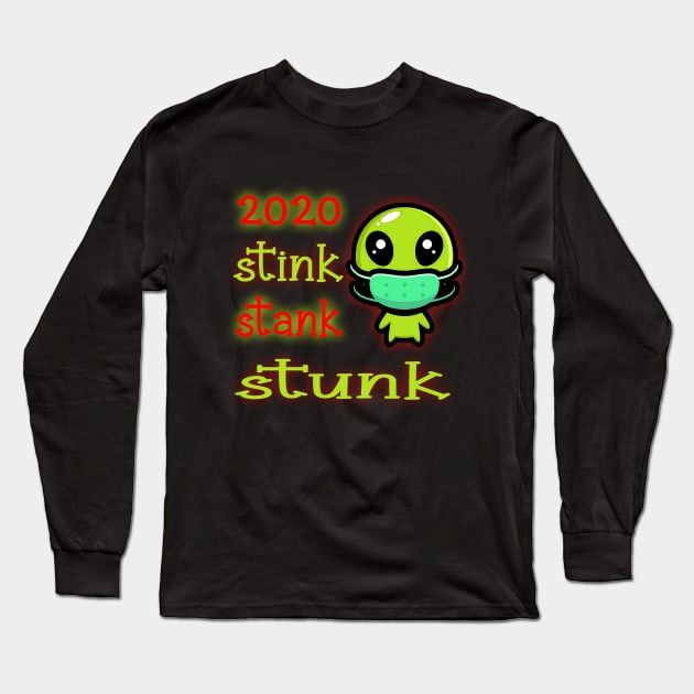 stink stank stunk alien Long Sleeve T-Shirt by Ghani Store